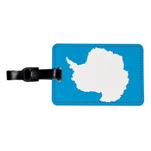 Antarctica Country Flag Travel Faux Leather Luggage Tag