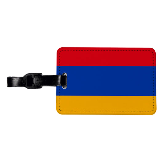 Armenia Country Flag Travel Faux Leather Luggage Tag