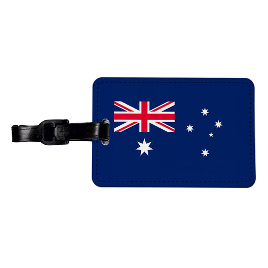 Australia Country Flag Travel Faux Leather Luggage Tag