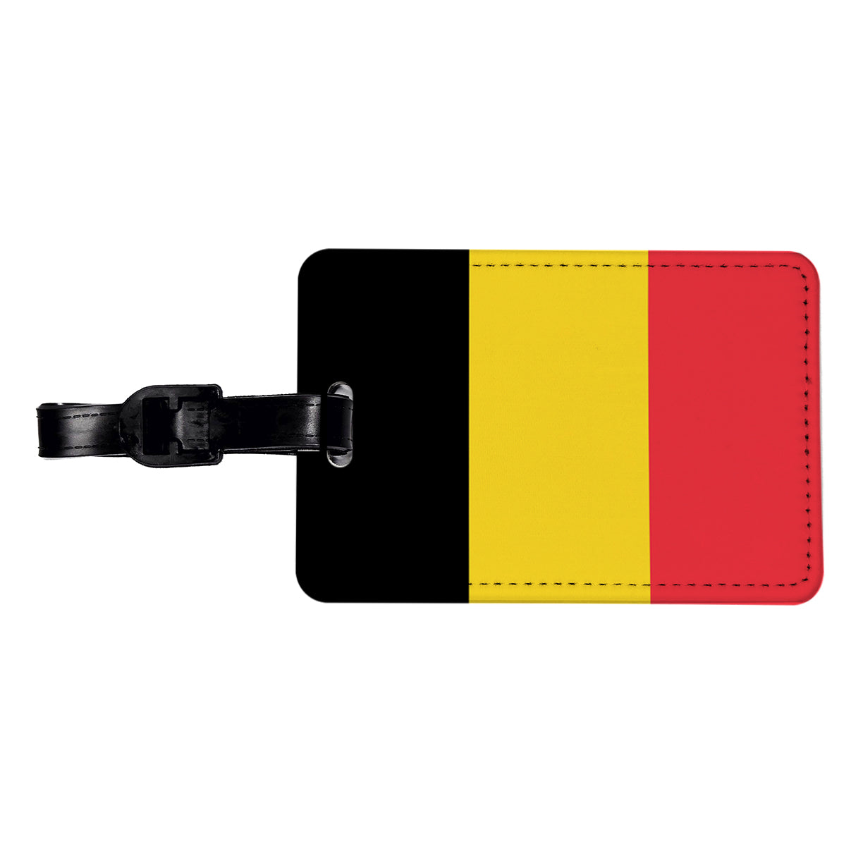 Belgium Country Flag Travel Faux Leather Luggage Tag