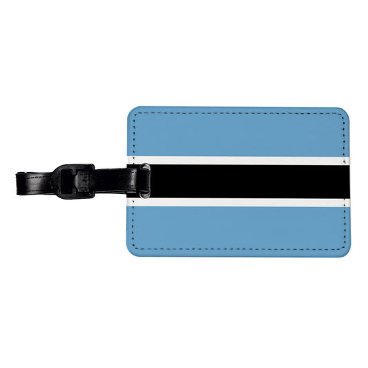 Botswana Country Flag Travel Faux Leather Luggage Tag