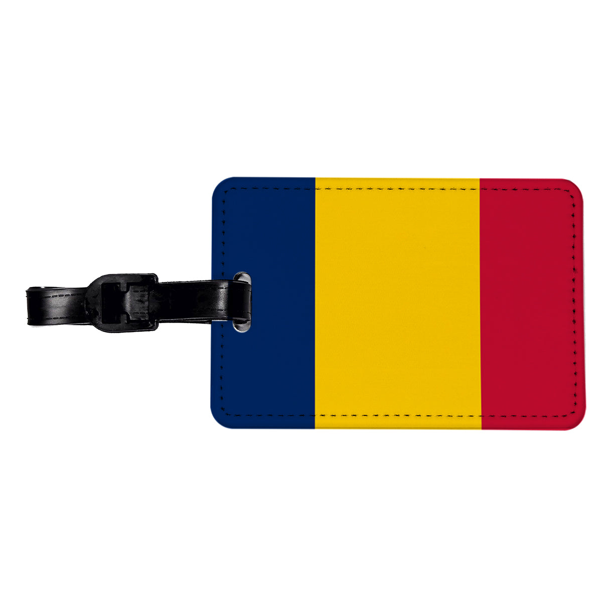 Chad Country Flag Travel Faux Leather Luggage Tag
