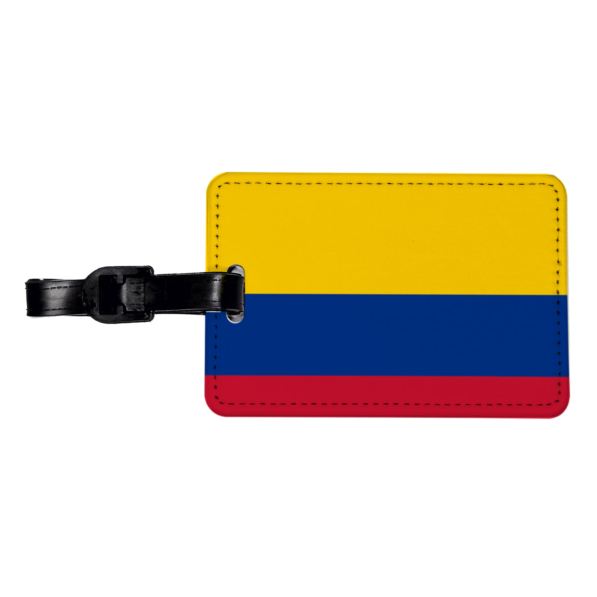 Colombia Country Flag Travel Faux Leather Luggage Tag