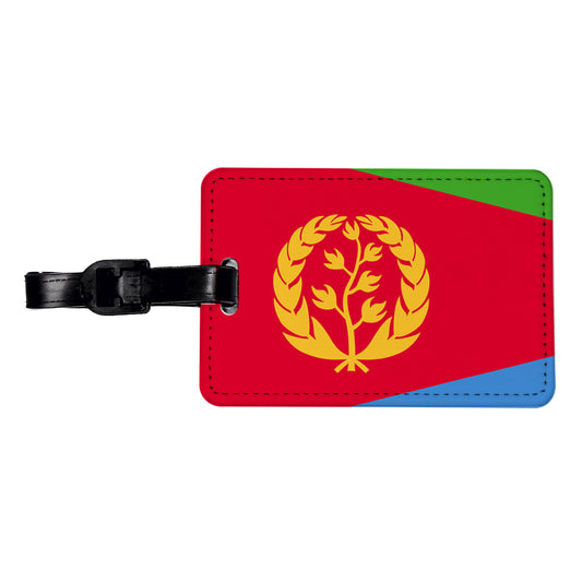 Eritrea Country Flag Travel Faux Leather Luggage Tag