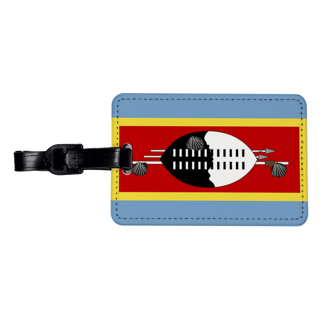 Eswatini Country Flag Travel Faux Leather Luggage Tag