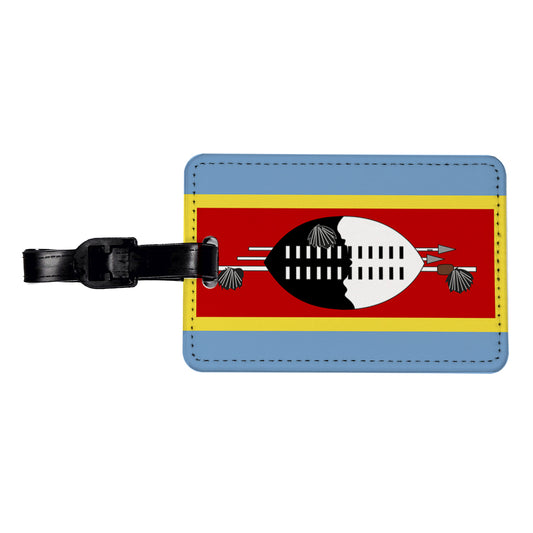 Eswatini Country Flag Travel Faux Leather Luggage Tag