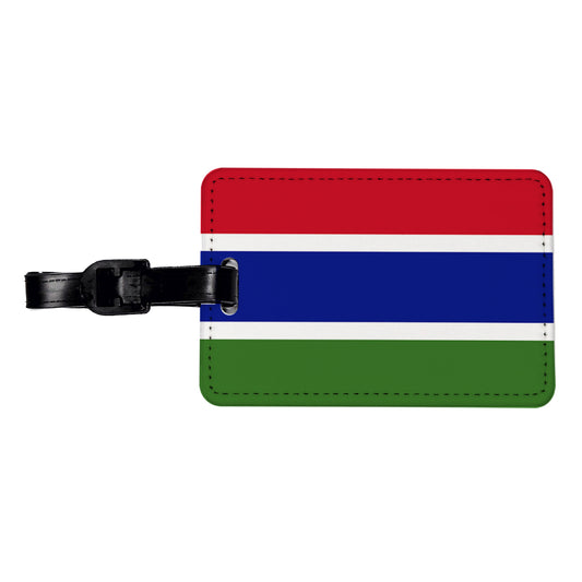 Gambia (the) Country Flag Travel Faux Leather Luggage Tag