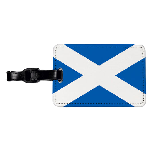 Great Britain Scotland Country Flag Travel Faux Leather Luggage Tag