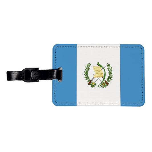 Guatemala Country Flag Travel Faux Leather Luggage Tag