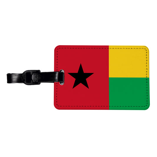 Guinea-Bissau Country Flag Travel Faux Leather Luggage Tag