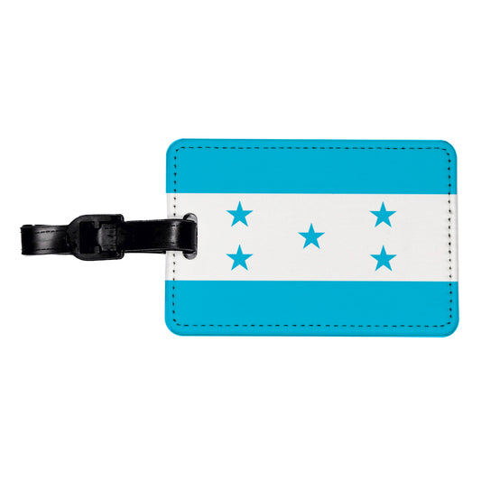 Honduras Country Flag Travel Faux Leather Luggage Tag