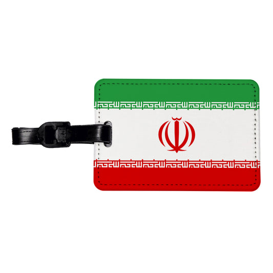 Iran Country Flag Travel Faux Leather Luggage Tag
