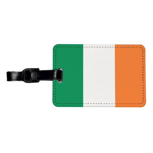 Ireland Country Flag Travel Faux Leather Luggage Tag