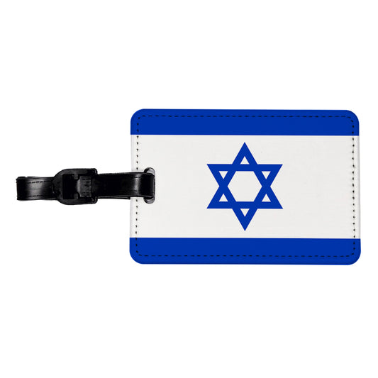 Israel Country Flag Travel Faux Leather Luggage Tag