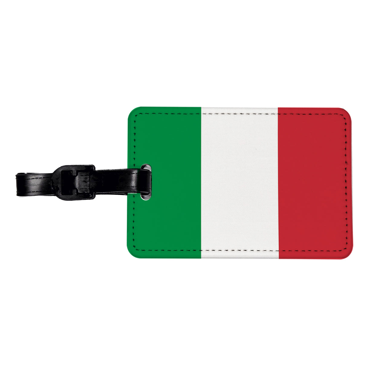 Italy Country Flag Travel Faux Leather Luggage Tag