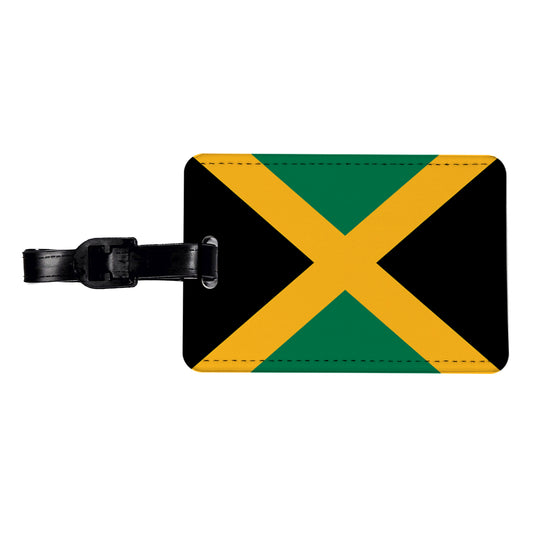 Jamaica Country Flag Travel Faux Leather Luggage Tag