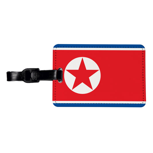 Korea (the Democratic People's Republic of) Country Flag Travel Faux Leather Luggage Tag