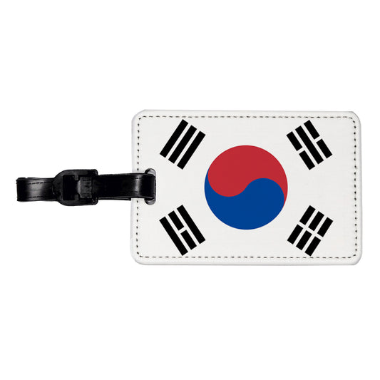 Korea (the Republic of) Country Flag Travel Faux Leather Luggage Tag