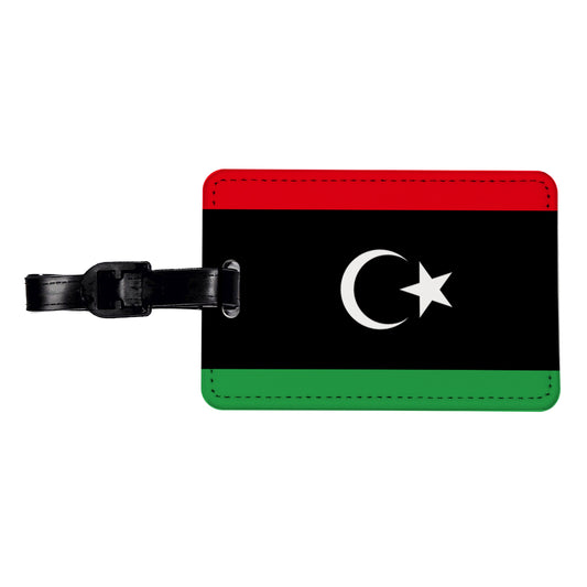 Libya Country Flag Travel Faux Leather Luggage Tag
