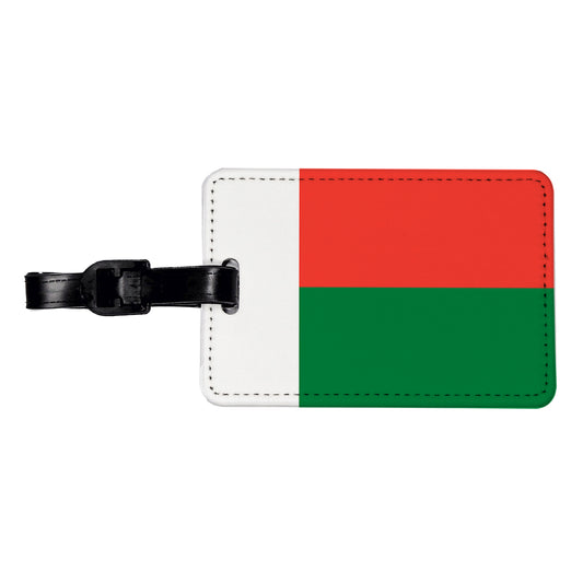 Madagascar Country Flag Travel Faux Leather Luggage Tag