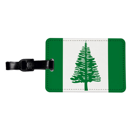 Norfolk Island Country Flag Travel Faux Leather Luggage Tag