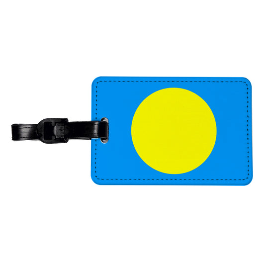 Palau Country Flag Travel Faux Leather Luggage Tag