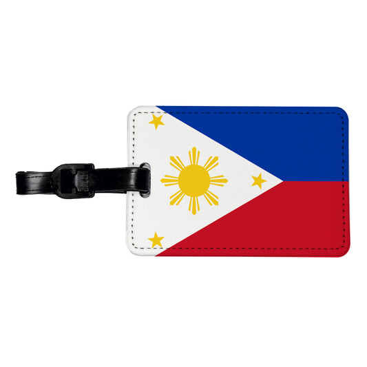 Philippines Country Flag Travel Faux Leather Luggage Tag