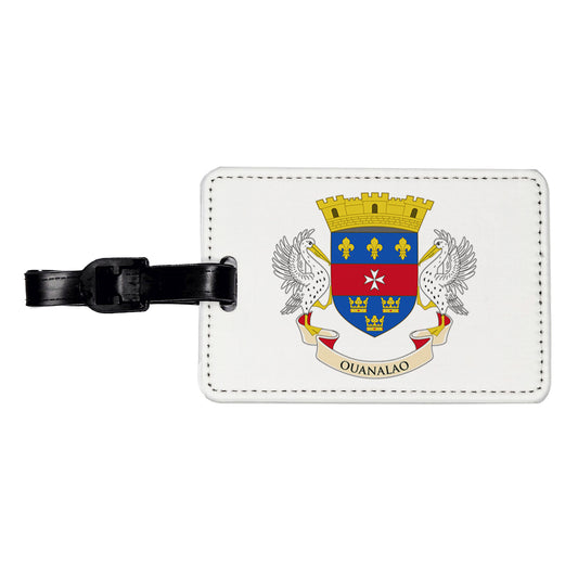 Saint Barthélemy Country Flag Travel Faux Leather Luggage Tag