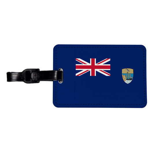 Saint Helena, Ascension and Tristan da Cunha Country Flag Travel Faux Leather Luggage Tag