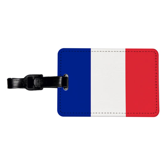 Saint Martin (French part) Country Flag Travel Faux Leather Luggage Tag