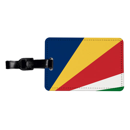 Seychelles Country Flag Travel Faux Leather Luggage Tag