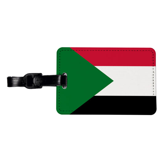 Sudan (the) Country Flag Travel Faux Leather Luggage Tag
