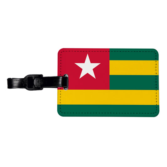 Togo Country Flag Travel Faux Leather Luggage Tag