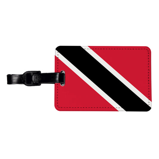 Trinidad and Tobago Country Flag Travel Faux Leather Luggage Tag
