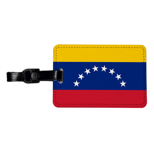 Venezuela Country Flag Travel Faux Leather Luggage Tag