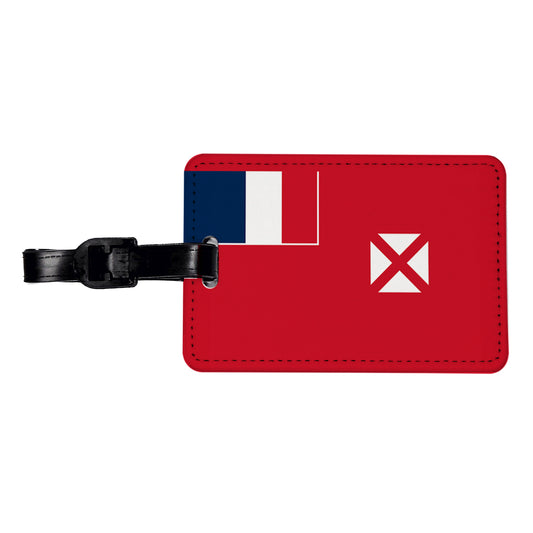 Wallis and Futuna Country Flag Travel Faux Leather Luggage Tag