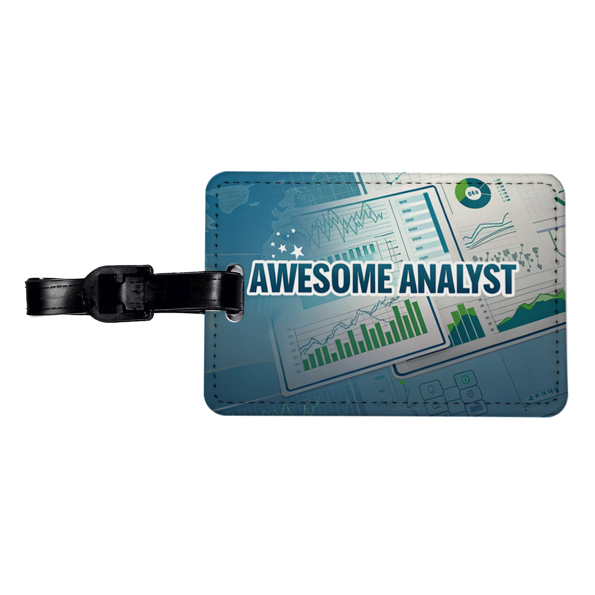 Awesome Analyst Reporting Inspirational Travel Faux Leather Luggage Tag