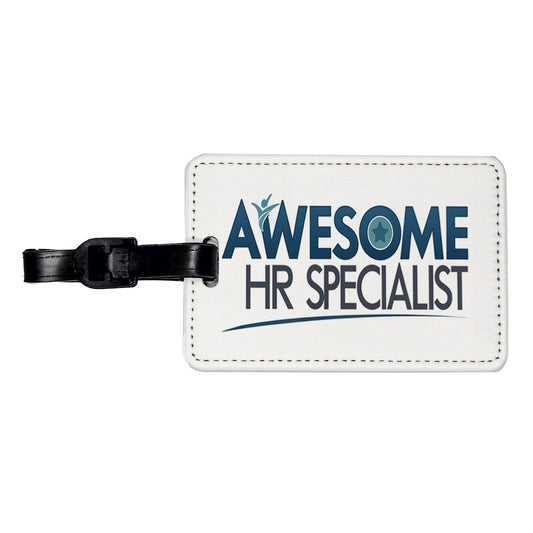 Awesome HR Specialist Human Resources Inspirational Travel Faux Leather Luggage Tag