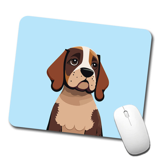 American English Coonhound Dog Low Profile Mouse Pad Mat