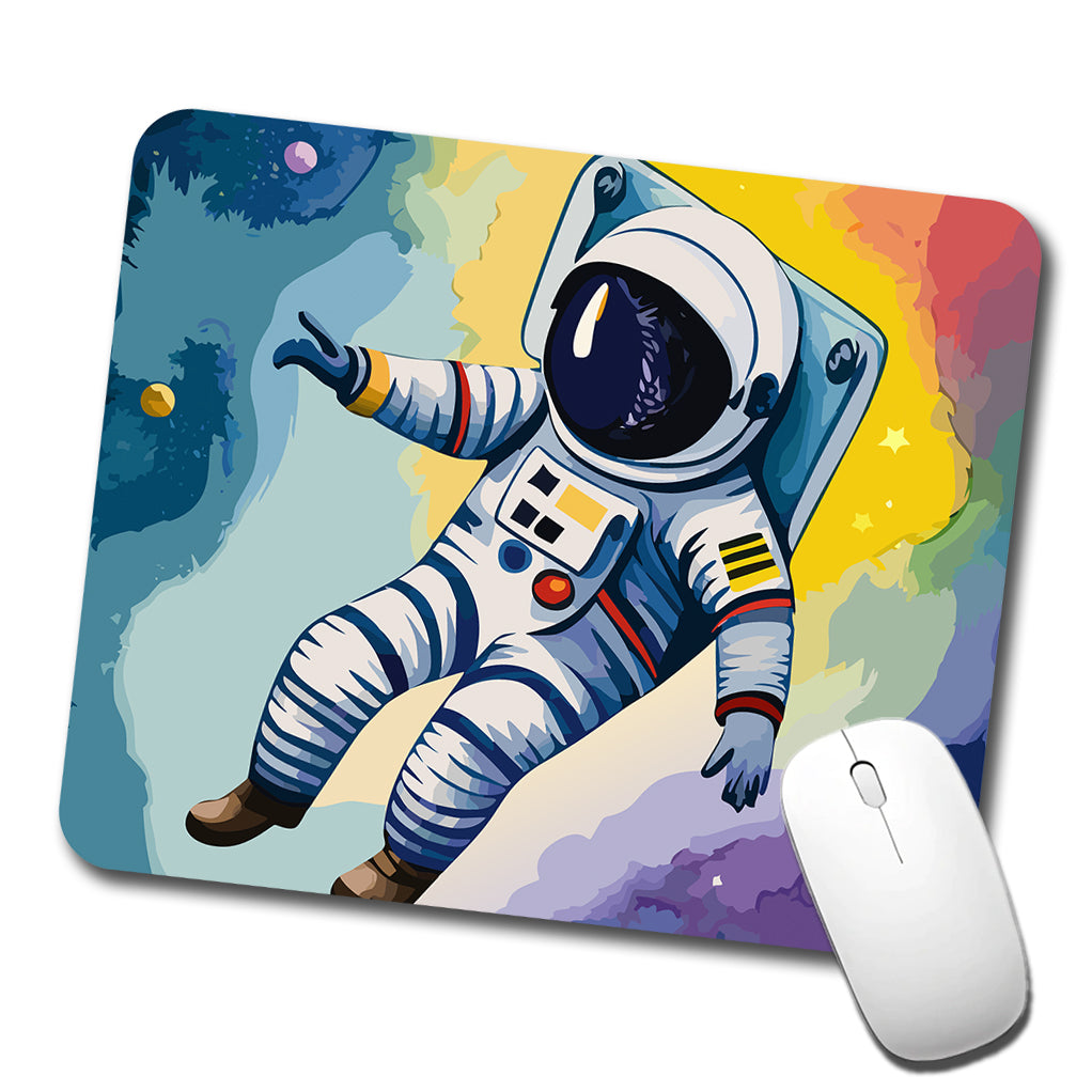 Astronaut Floating in Space Astronomy Low Profile Mouse Pad Mat