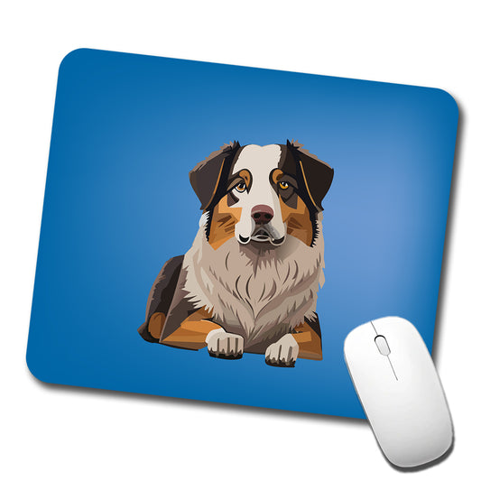 Australian Shepherd Dog Low Profile Mouse Pad Mat