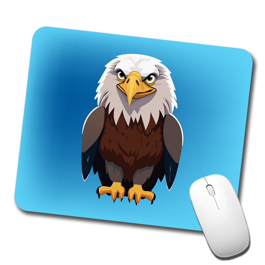 Bald Eagle Standing Low Profile Mouse Pad Mat