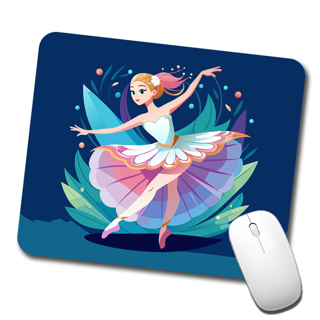 Ballerina Ballet Dancer Cute Low Profile Mouse Pad Mat