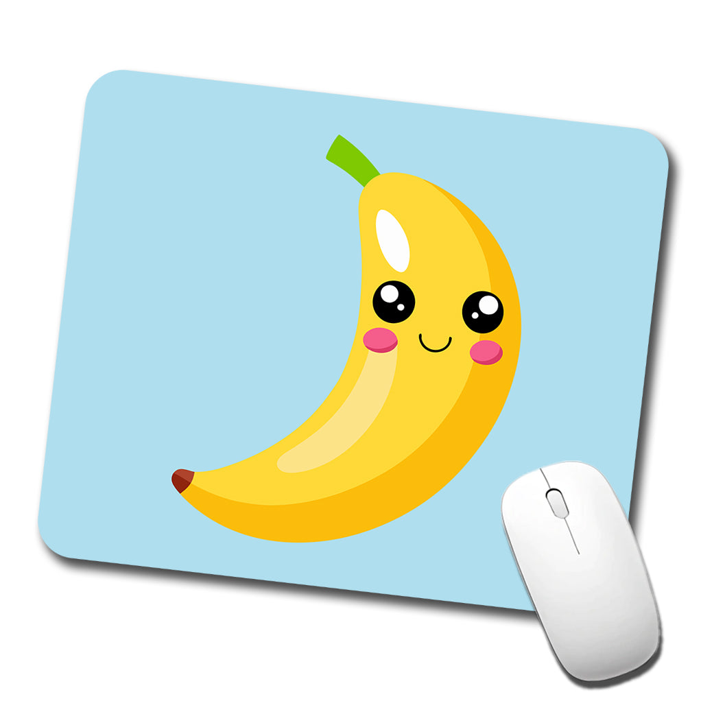 Banana Cute Happy Fruit Low Profile Mouse Pad Mat