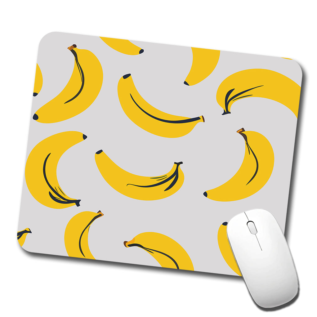 Bananas Scattered Pattern Low Profile Mouse Pad Mat