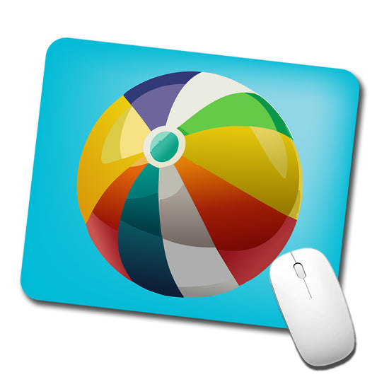 Beach Ball Colorful Low Profile Mouse Pad Mat