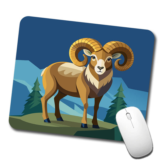 Bighorn Sheep Low Profile Mouse Pad Mat