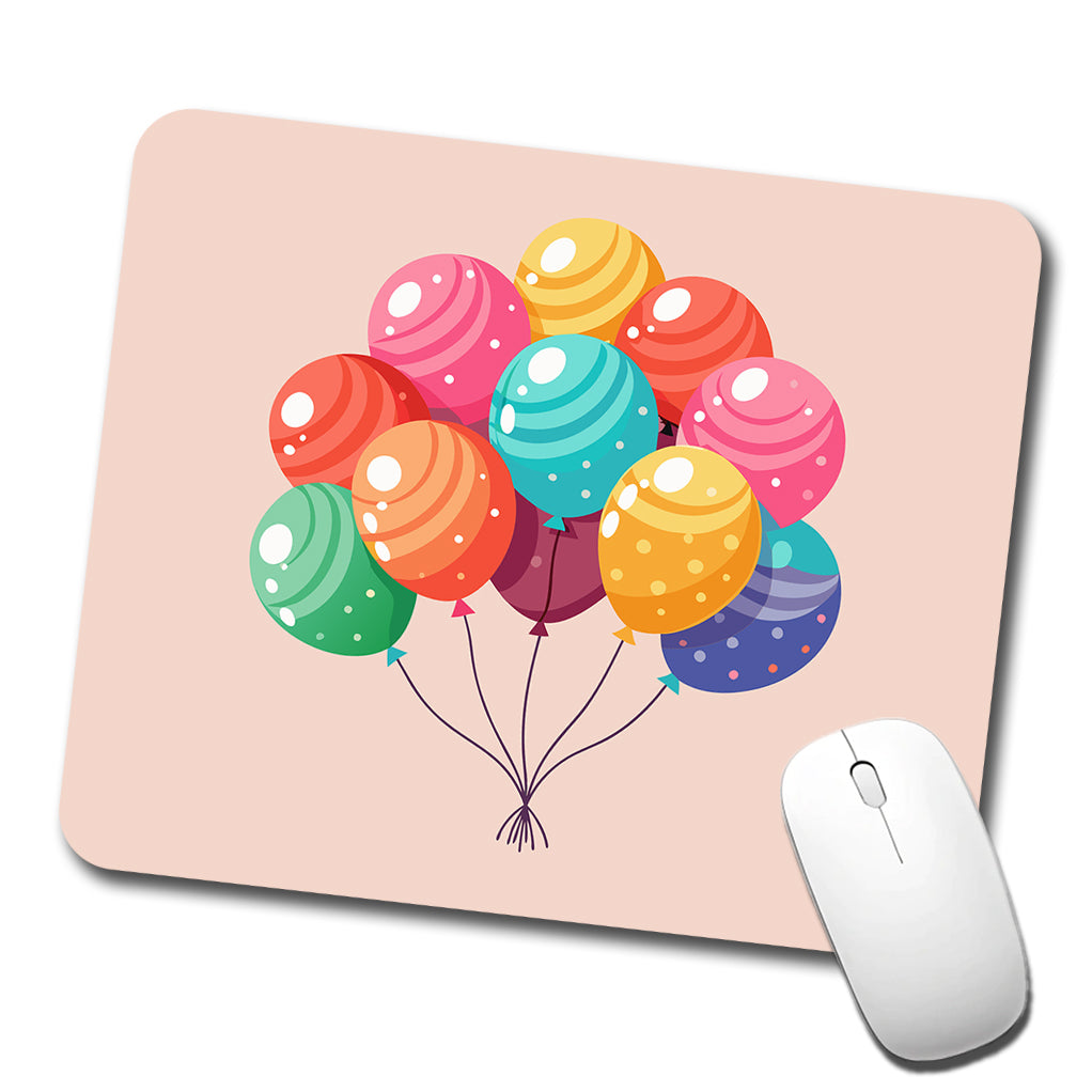 Birthday Balloons Happy Low Profile Mouse Pad Mat