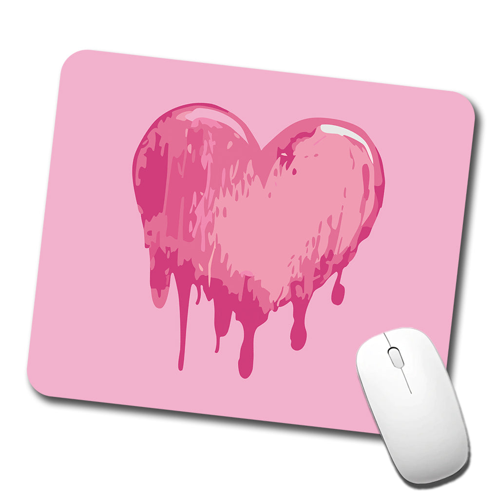 Bleeding Heart Pink Low Profile Mouse Pad Mat