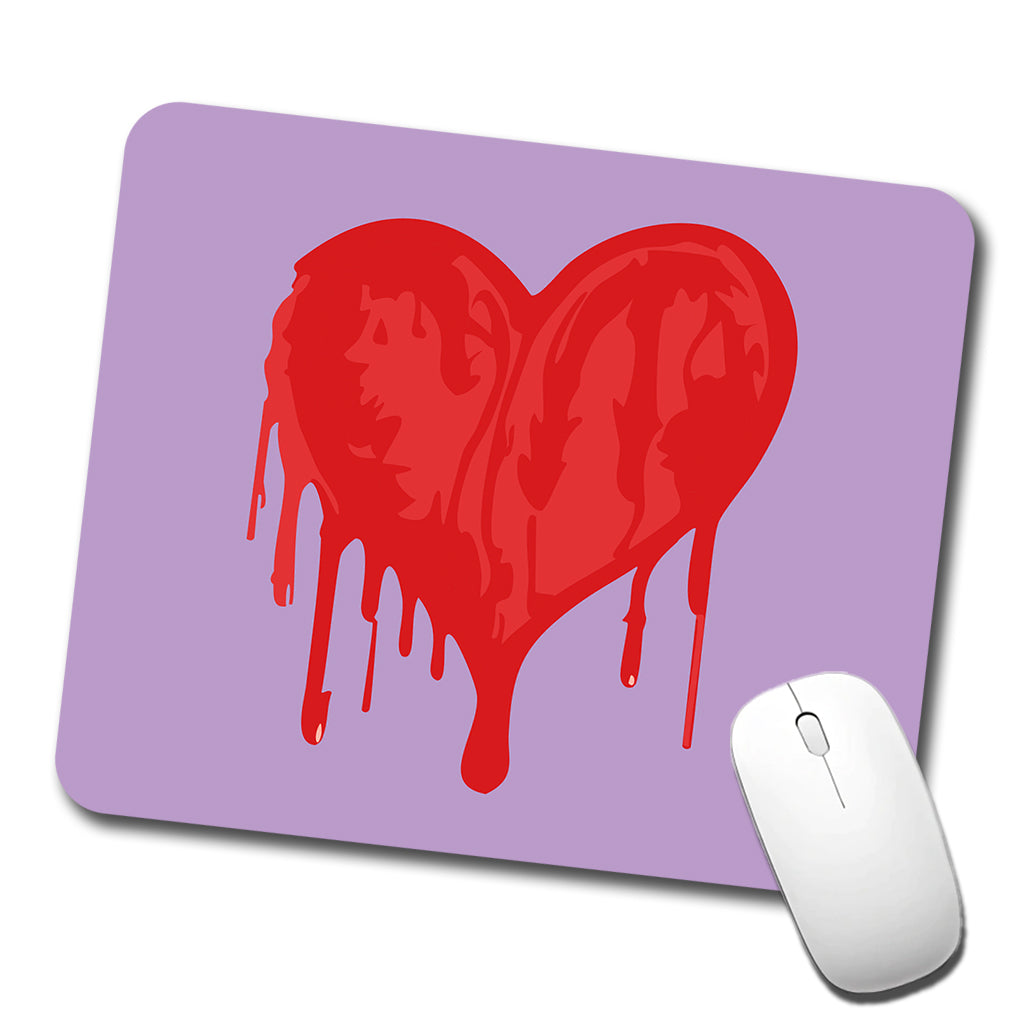 Bleeding Heart Red Low Profile Mouse Pad Mat